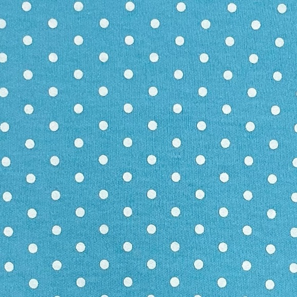 Quacker Factory Blue Polka Dot Buttoned Knit Top 1X - Picture 3 of 7